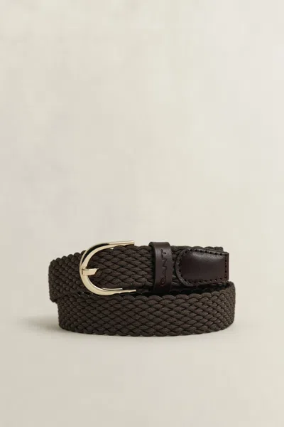Gant Braided Belt In Brown