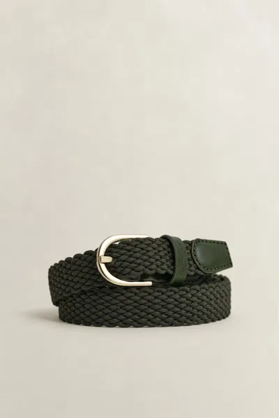 Gant Braided Belt In Green