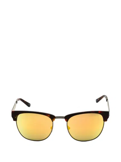 Gant Browline-frame Sunglasses In White