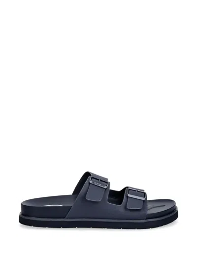 Gant Buckle-fastening Slides In Animal Print