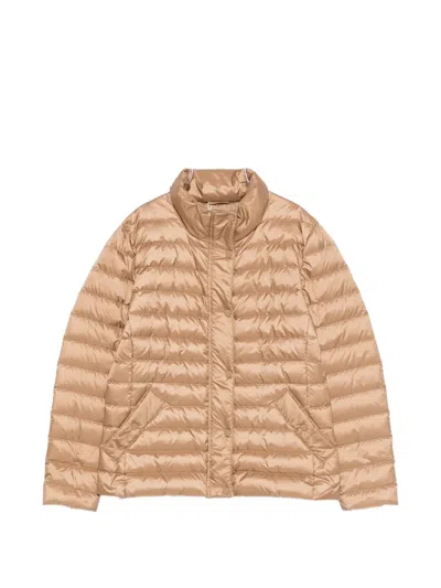 Gant Bunda Quilted Puffer Jacket In Brown
