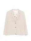 Gant Button Blazer In Neutral