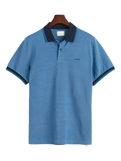Gant Button-fastening Polo Shirt In Blue