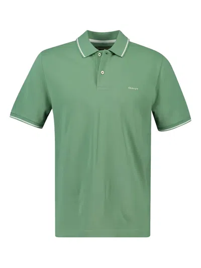 Gant Button-fastening Polo Shirt In Green