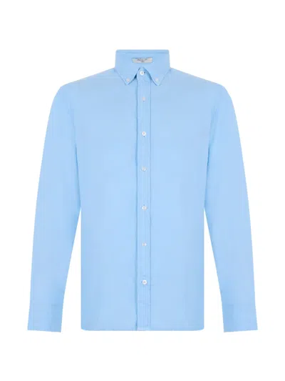 Gant Button-down Long-sleeve Shirt In Blue