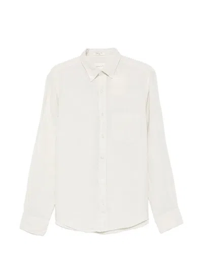 Gant Button-down-collar Chest-pocket Shirt In Neutral
