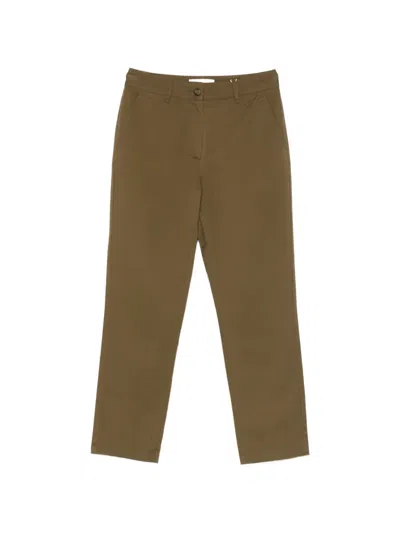 Gant Buttoned Trousers In Brown