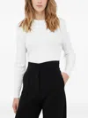 Gant Cable-knit Logo Sweater In White