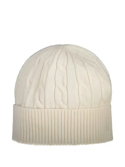 Gant Cable Wool Beanie In Neutral