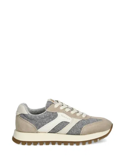 Gant Caffay Panelled Sneakers In Neutral
