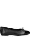 Gant Cap-toe Bow Ballet Flats In Black