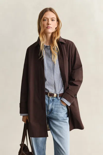Gant Car Coat In Brown