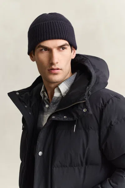 Gant Cashmere Beanie In Blue