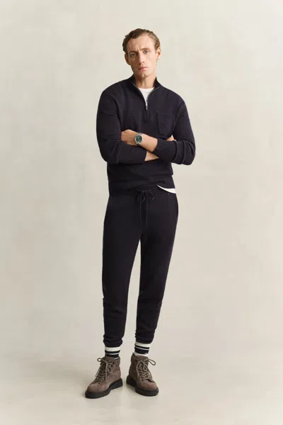 Gant Cashmere Pants In Blue