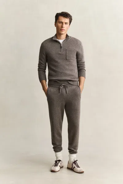Gant Cashmere Pants In Gray