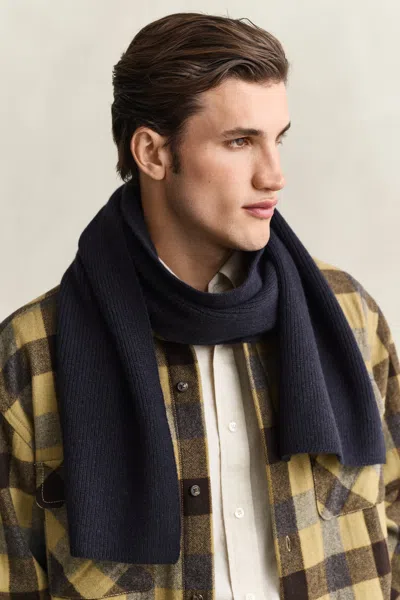 Gant Cashmere Scarf In Blue