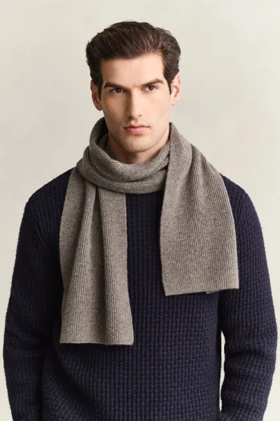 Gant Cashmere Scarf In Gray
