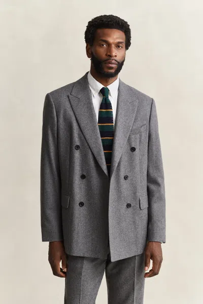 Gant Cashmere Suit Jacket In Gray
