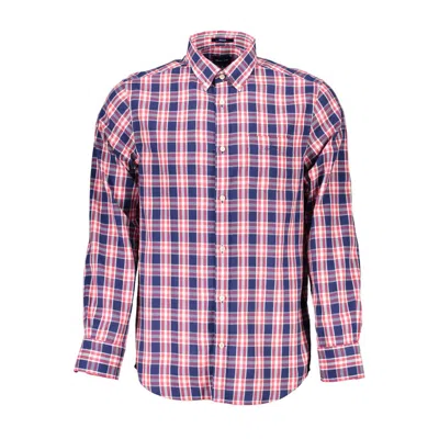 Gant Casual Blue Cotton Shirt With Button-down Collar