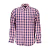 Gant Casual Blue Cotton Shirt With Button-down Collar