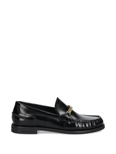 Gant Chain-embellished Loafers In Black