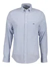 Gant Check-patterned Shirt In Blue