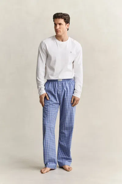 Gant Checked Pajama Pants In Blue