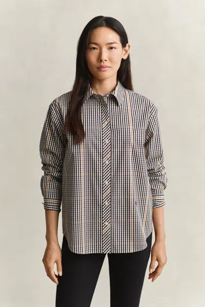 Gant Checked Shirt In Gray