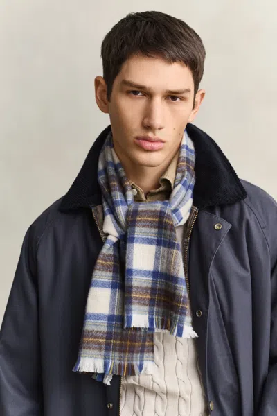 Gant Checked Wool Scarf In Multi