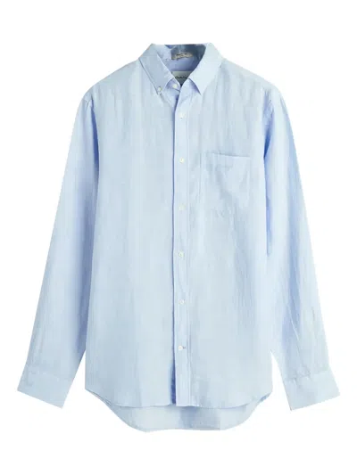Gant Chest-pocket Shirt In Blue
