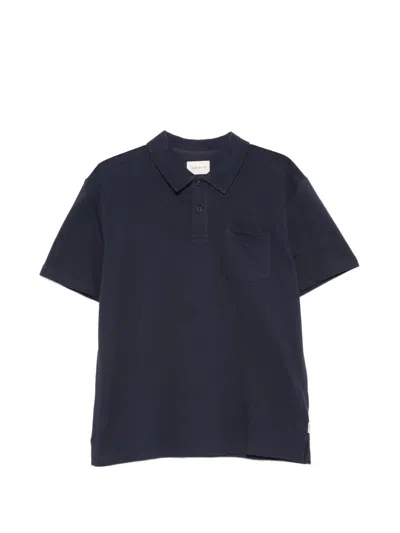 Gant Chest-pocket Polo Shirt In Blue