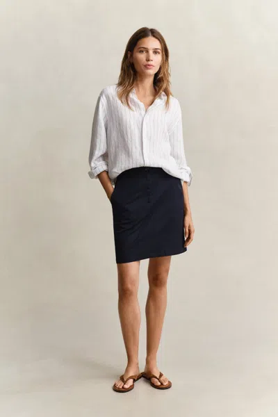 Gant Chino Skirt In Blue