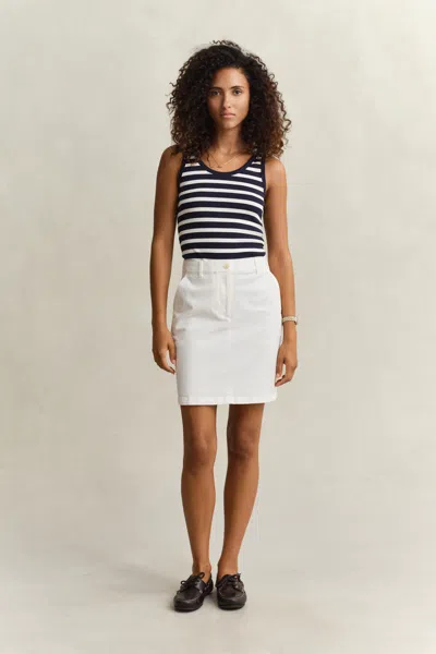 Gant Chino Skirt In White