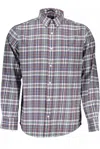 Gant Ele Blue Cotton Button-down Shirt In Blue