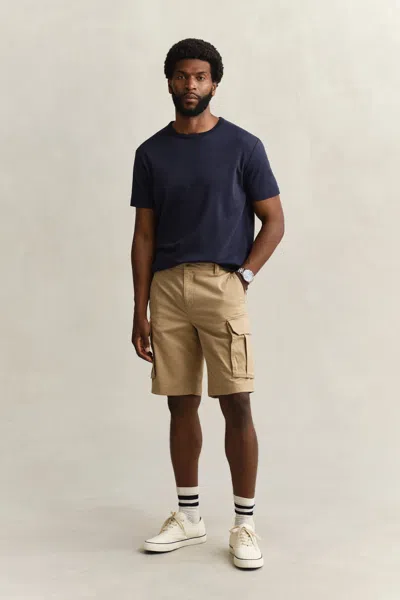 Gant Mens Regular Fit Classic Cargo Shorts In Brown