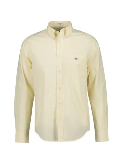 Gant Classic Gingham-check Button-down Shirt In Gold