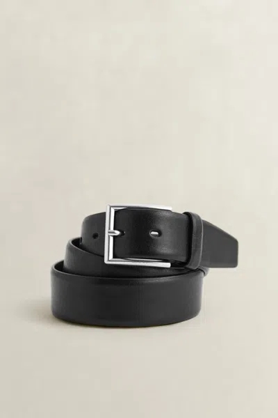 Gant Classic Leather Belt In Black