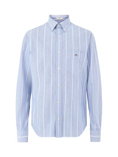 Gant Classic Oxford Long Sleeves Stripe Shirt Blue