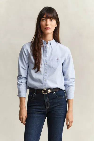 Gant Classic Oxford Shirt In Blue