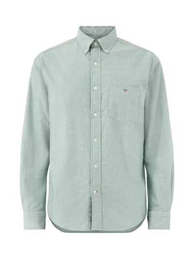 Gant Classic Oxford Shirt In Green