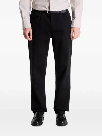 Gant Clean Wash Straight-leg Jeans In Black