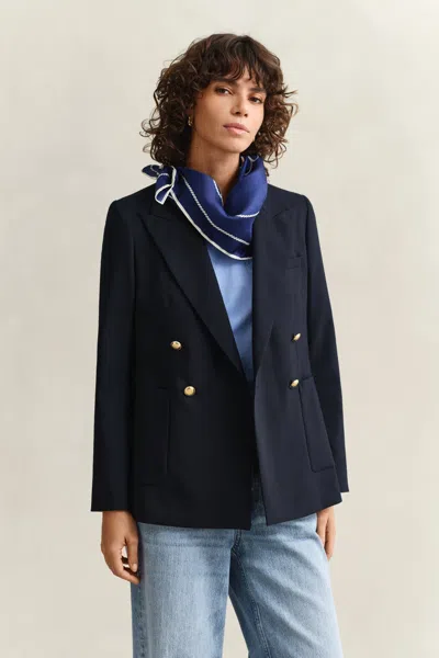 Gant Club Blazer In Blue