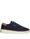 Gant Contrasting-heel Lace-up Sneakers In Blue