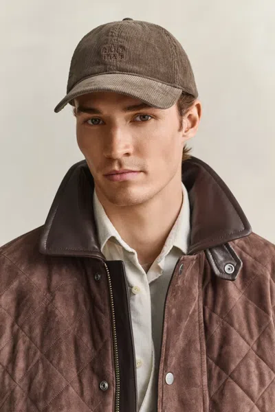 Gant Corduroy Cap In Green