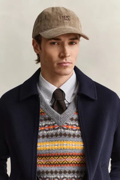 Gant Corduroy Cap In Sand
