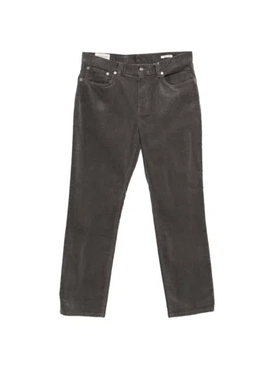 Gant Corduroy Straight-leg Trousers In Black