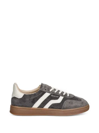 Gant Corduroy Suede Sneakers In Gray