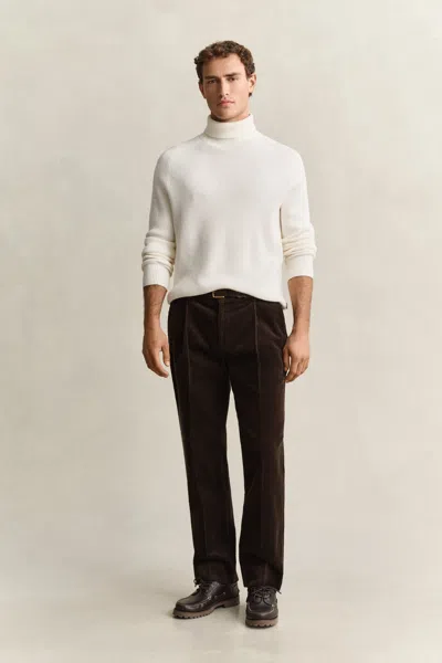 Gant Corduroy Suit Pants In Brown