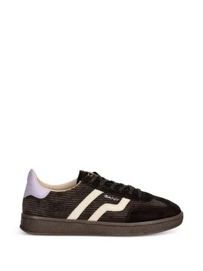 Gant Corduroy-panelled Sneakers In Animal Print