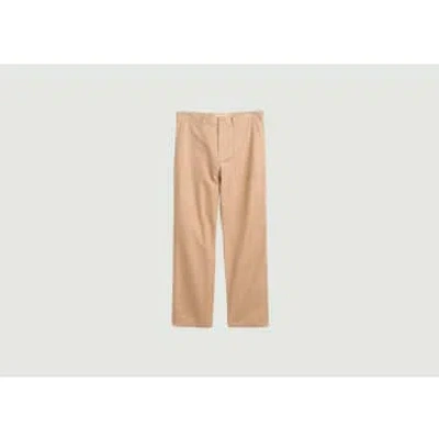 Gant Cotton And Linen Chino Pants In Pink